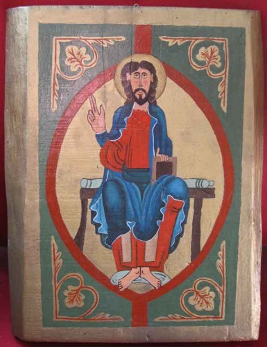 icône, peinture, Christ en gloire